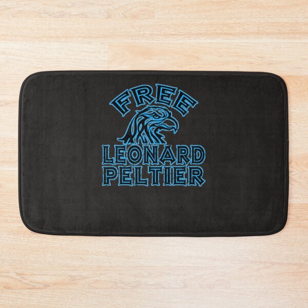 Item preview, FREE LEONARD PELTIER blue used look designed and sold by denhamma.