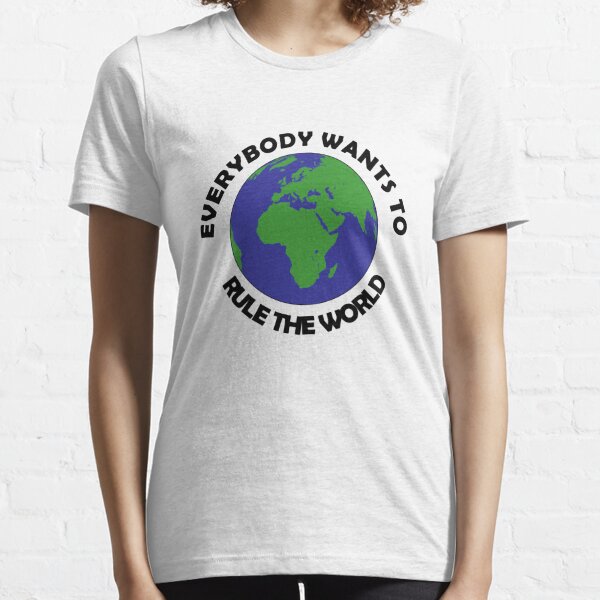  Everybody Wants to Rule The World Song Lyric Vintage Quote  Print : Office Products