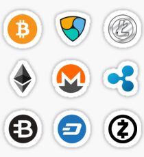 cryptocoins set Sticker