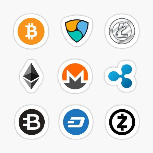 cryptocoins set Sticker