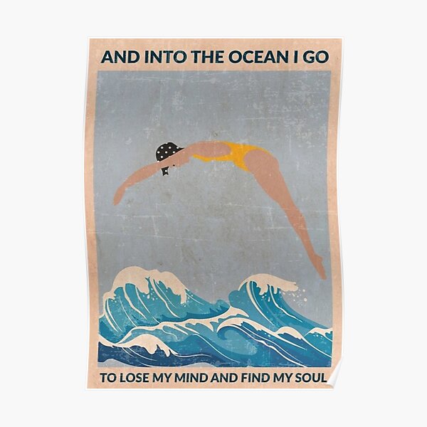 Into The Ocean Blue Poster