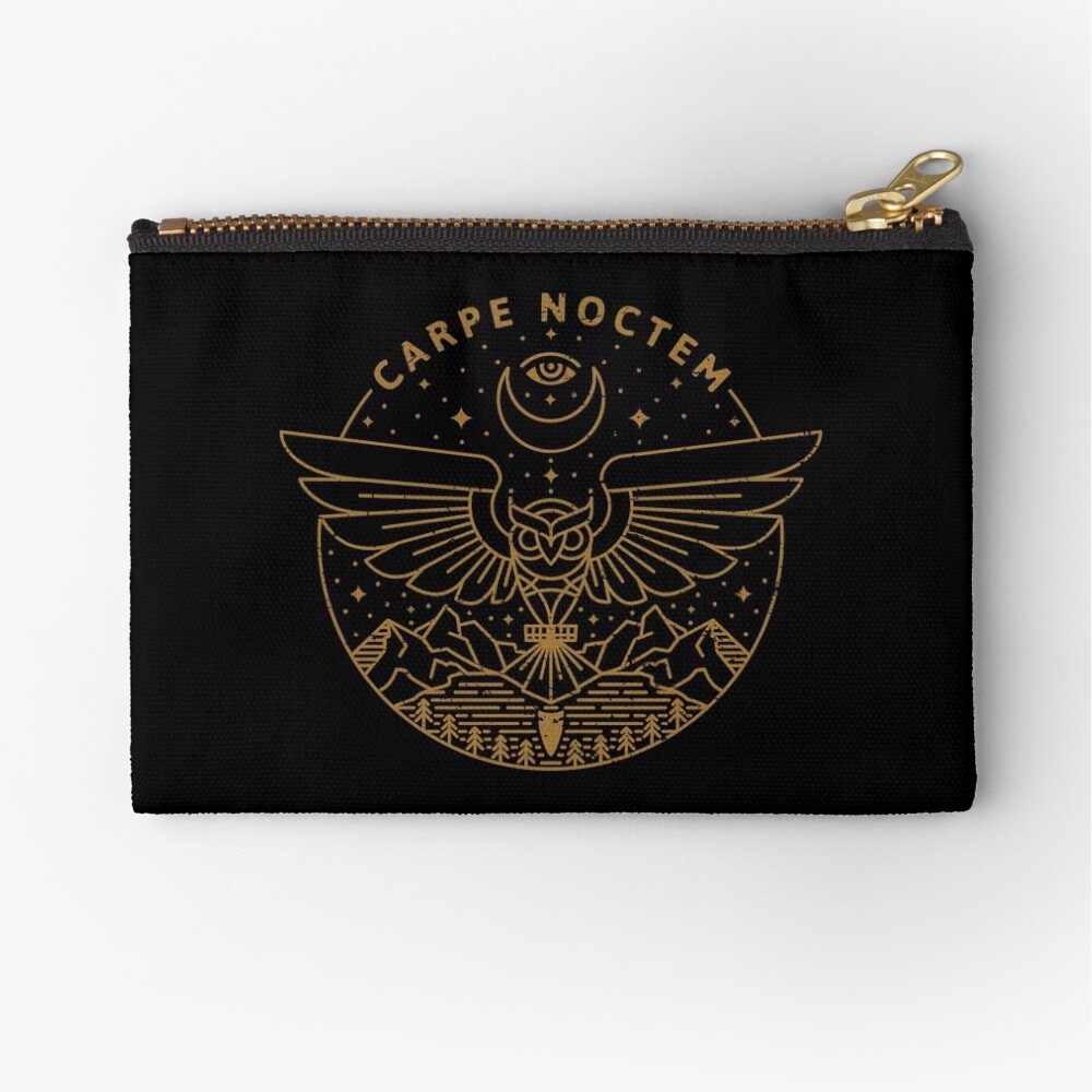 Carpe Noctem Zipper Pouch