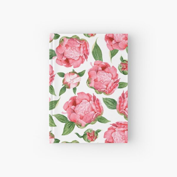 Watercolor Peonies Hardcover Journal