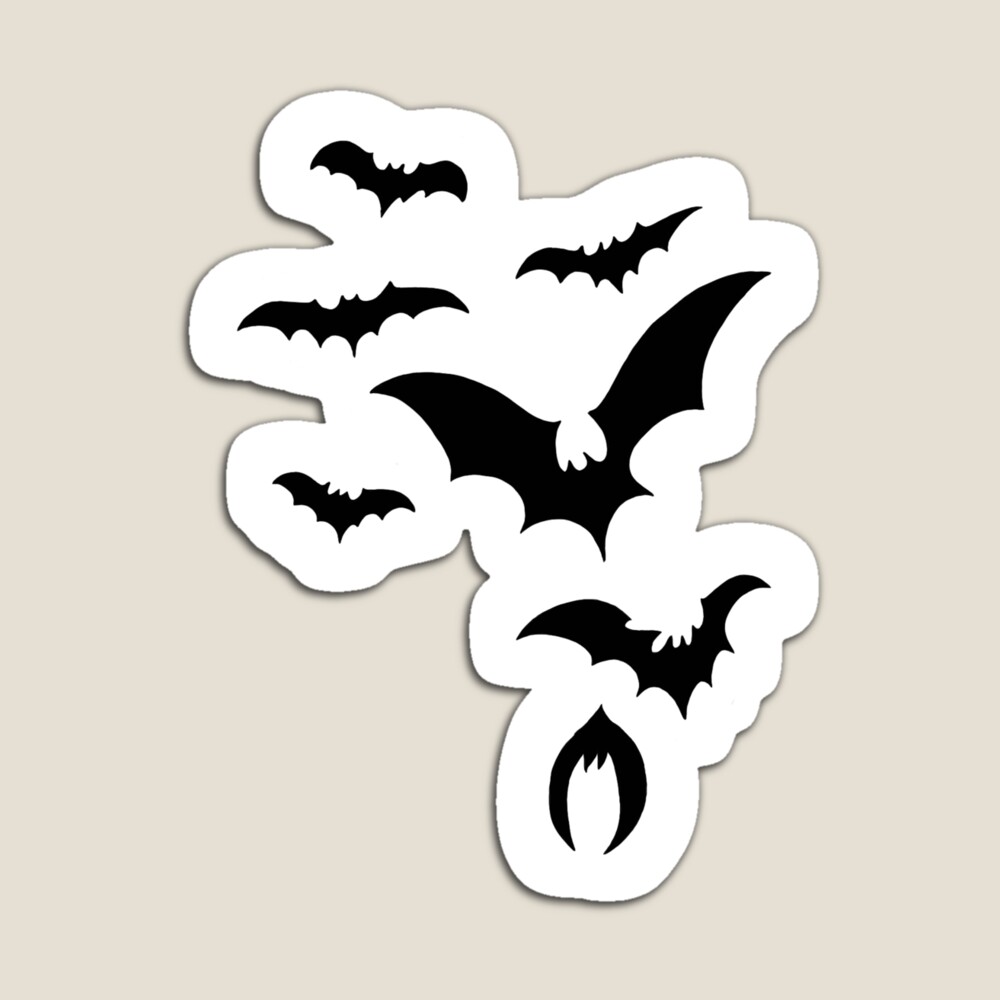 Eddie Munsons Bat Tattoo Sticker for Sale by Dannilionn | Redbubble