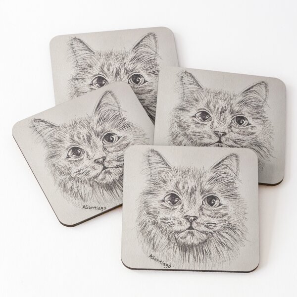 Item preview, Fluffy Cat designed and sold by SantiagoArt27.