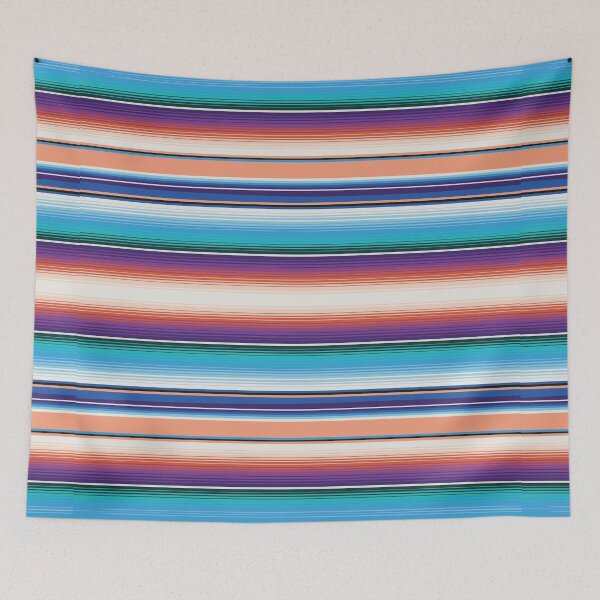 Item preview, Sarape mexican blanket vibrant pastel pattern zarape southwest modern zerape designed and sold by T-Mex.