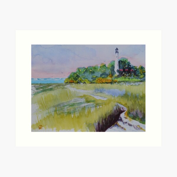 Item preview, St. Marks Lighthouse Beachfront designed and sold by Warren  Thompson.