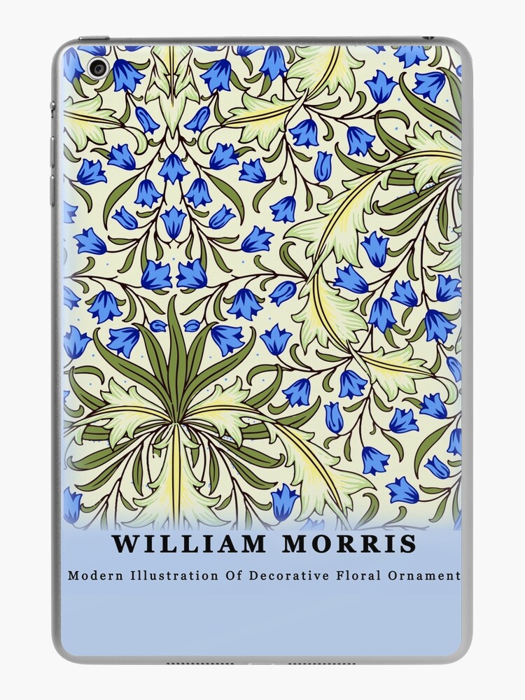 William Morris Seaweed pattern, Victorian ,Blue , Green, Floral , Leaves,  Art Nouveau, vintage, wallpaper, Morris, arts and crafts, ,William Morris  artist, textile pattern, iPad Case & Skin for Sale by Tamas