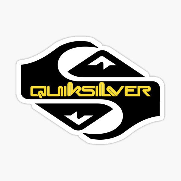 Quiksilver Authentic Team MINI Sticker Collection Lot of 4 Black and Blue 