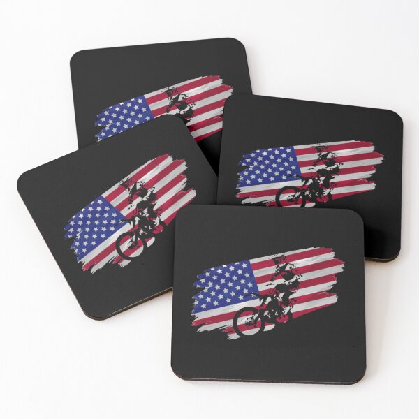 Item preview, Dirt Bike American Flag Motocross   designed and sold by StartledCatDe.
