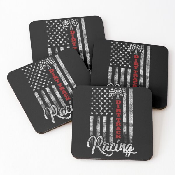 Item preview, Dirt Track Racing American Flag   designed and sold by StartledCatDe.