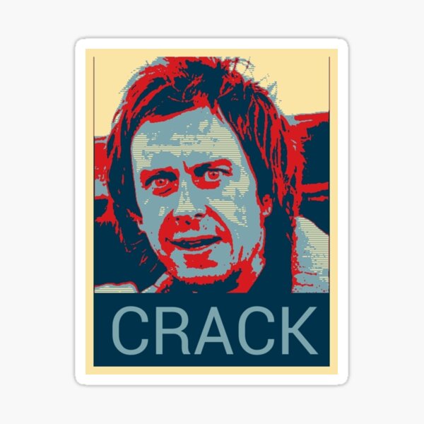Peep Show Super Hans Crack Poster Sticker