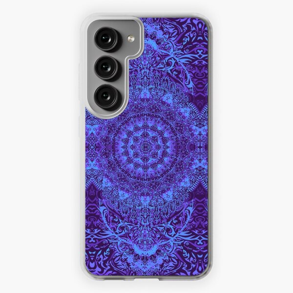 Luxury Phone Cover Geometric Flower Square Case For Samsung Galaxy