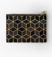 Black Cubes Zipper Pouch