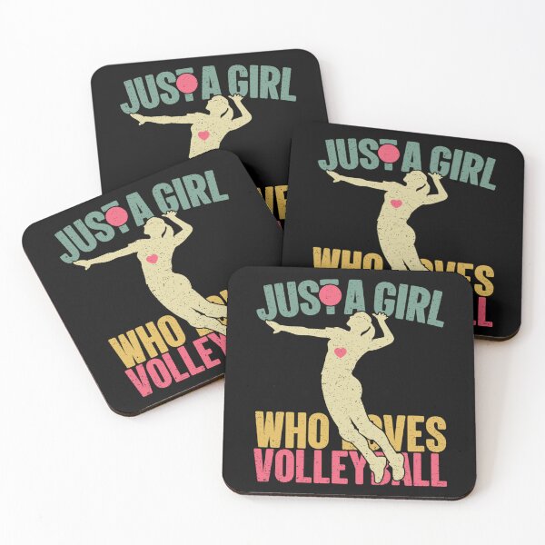 Item preview, Just A Girl Who Loves Volleyball Bunt Sticker designed and sold by janlzmaude.