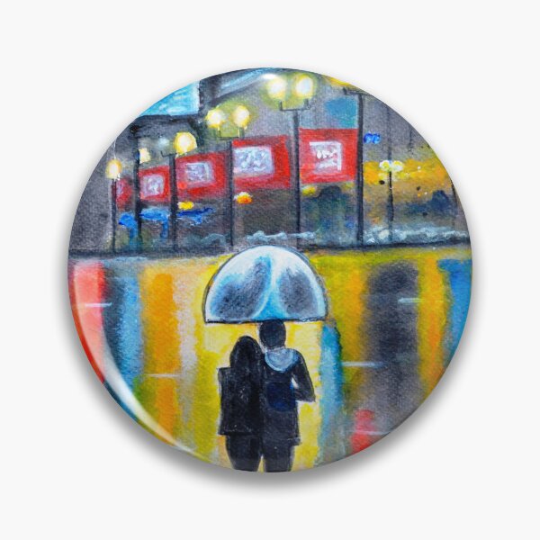 Item preview, City Romance in the rain valentine gift art designed and sold by artbymanjiri.