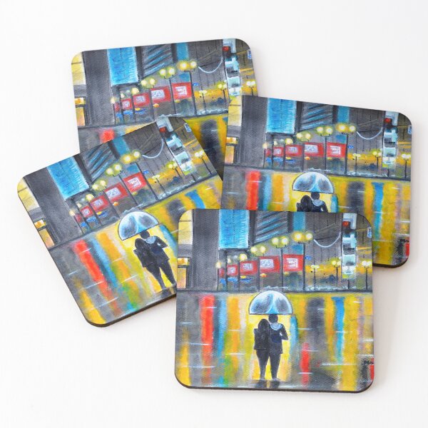 Item preview, City Romance in the rain valentine gift art designed and sold by artbymanjiri.