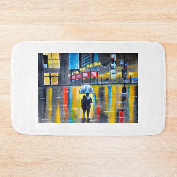 Item preview, City Romance in the rain valentine gift art designed and sold by artbymanjiri.