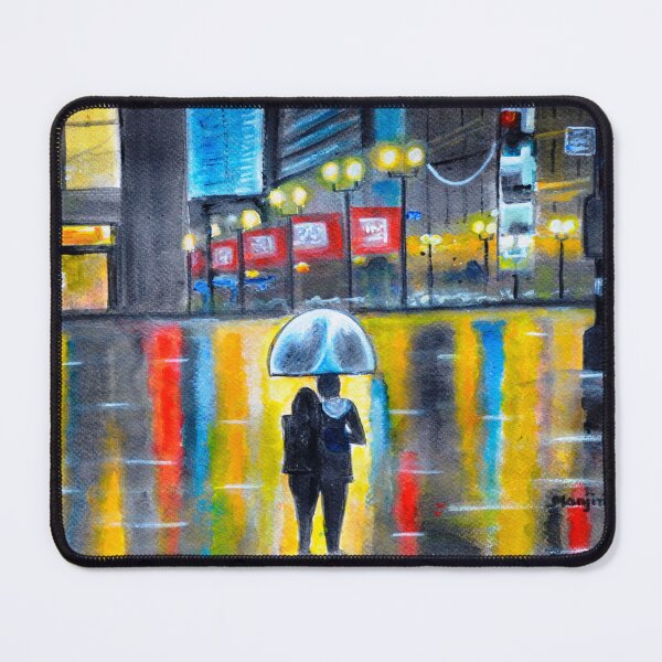 Item preview, City Romance in the rain valentine gift art designed and sold by artbymanjiri.