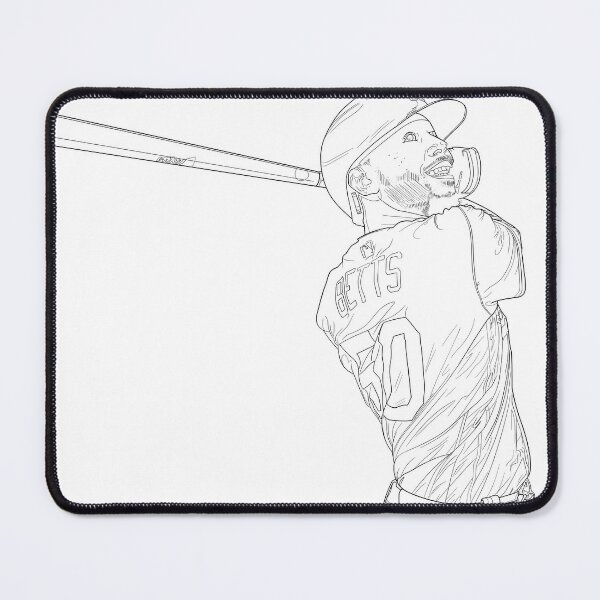 Mookie Betts Dodgers Baseball Player Coloring Book Page Sticker for Sale  by AlienPharaoh