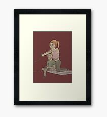 nerd couple Framed Print