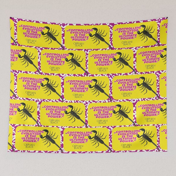 Item preview, Orphan Black, Pupok Skorpion, controlling evolution is the ultimate power, officially licensed fan art designed and sold by Mauswohn.