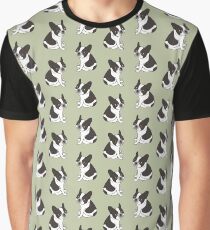 Say hello to the cute double hooded pied French Bulldog Graphic T-Shirt