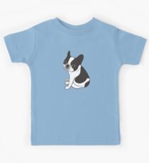 Camiseta para niños Dile hola a la linda doble con capucha pied Bulldog Francés