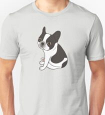 Say hello to the cute double hooded pied French Bulldog Unisex T-Shirt