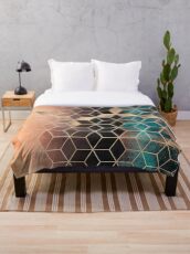 Ombre Traumwürfel Fleecedecke