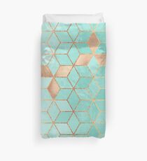Soft Gradient Aquamarin Bettbezug