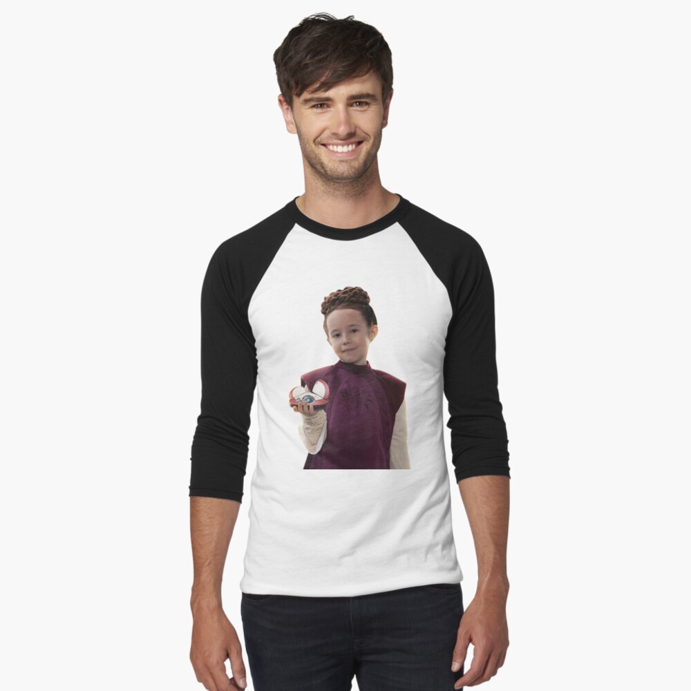 Vista previa del artículo con la obra «Camiseta ¾ estilo béisbol», diseñado y vendido por AlikeForth.