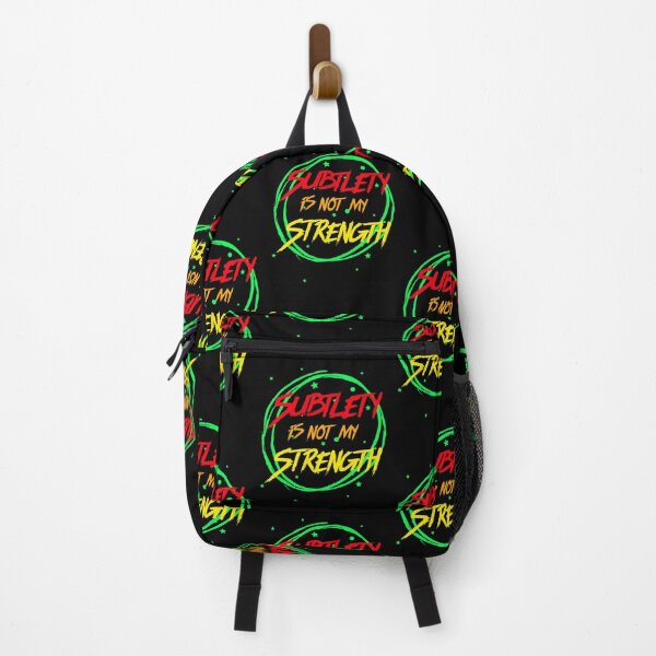 Item preview, Subtlety Is Not My Strength. Funny Bright And Bold Neon Warning designed and sold by Rebel-Design.
