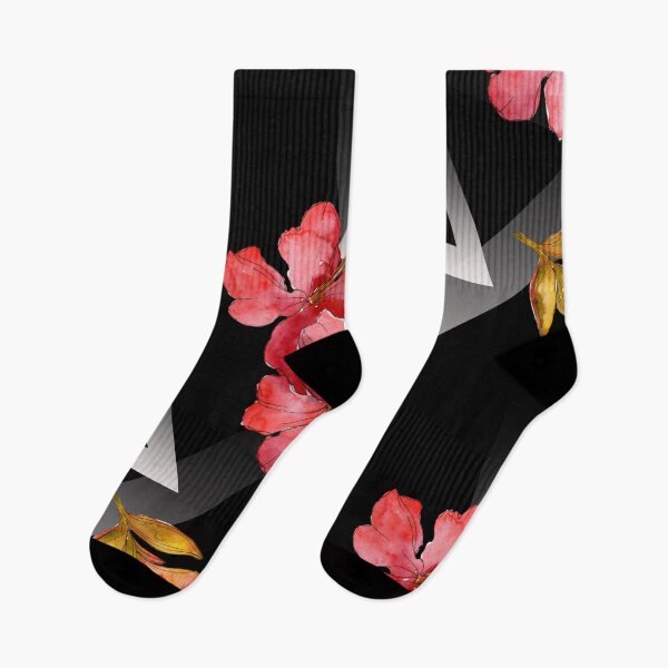 Item preview, Pink hibiscus with grey shapes designed and sold by FGCART.
