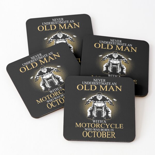Item preview, Old Man With A Motorcycle Who Was Born In October designed and sold by Sarena84.