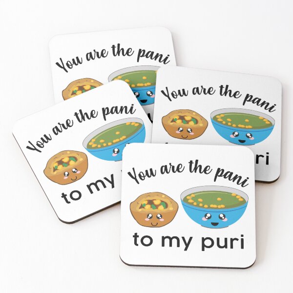 Item preview, You are the pani to my puri funny Indian Food Valentines day lover designed and sold by alltheprints.