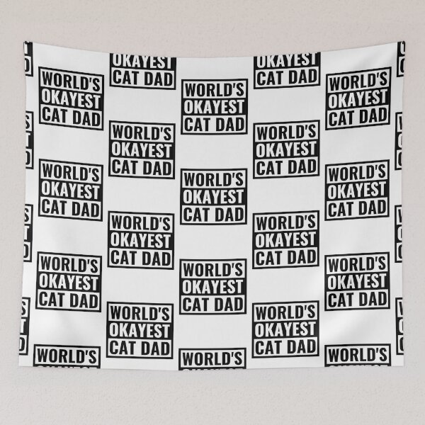 Item preview, World's Okayest Cat Dad | Funny Cat Dad Sarcastic Quotes  designed and sold by chetan786.