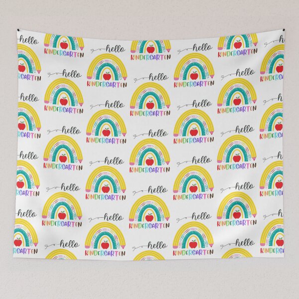Item preview, Hello Kindergarten - Kindergarten Tee - First Day of School Shirt - Gift for Kindergarten Students and Teachers - Rainbow Kindergarten Design designed and sold by Pawfect-Purr.