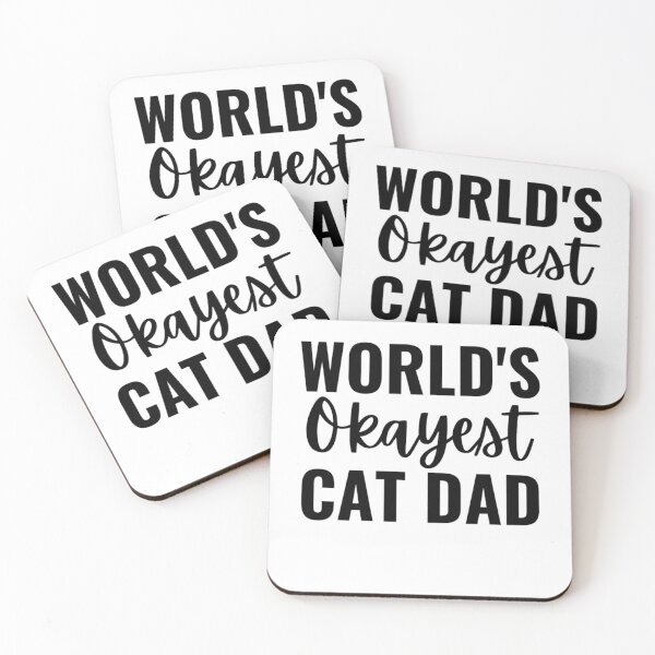Item preview, World's Okayest Cat Dad | Funny Cat Dad Sarcastic Quotes  designed and sold by chetan786.