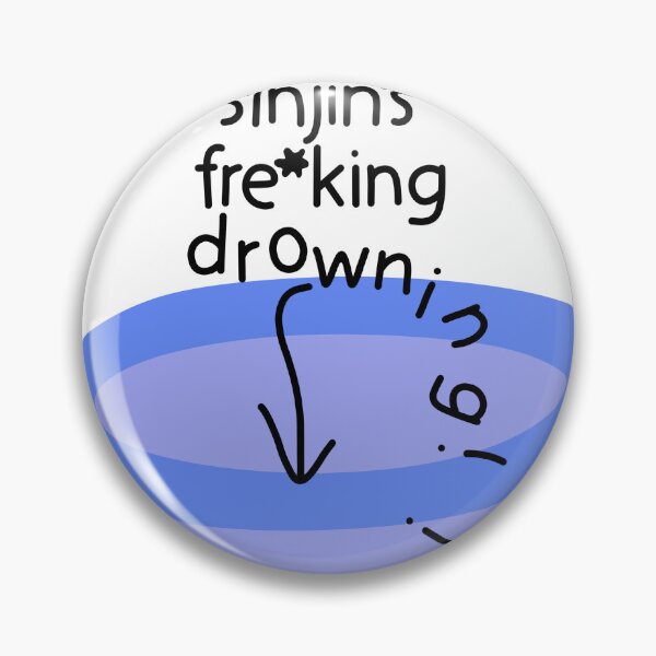 Item preview, Sinjin’s Freking Drowning!!! Sticker by JillianSkye Shirt designed and sold by barremiles942.