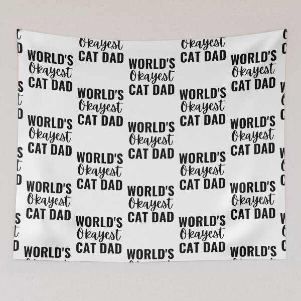 Item preview, World's Okayest Cat Dad | Funny Cat Dad Sarcastic Quotes  designed and sold by chetan786.