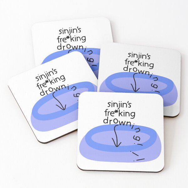 Item preview, Sinjin’s Freking Drowning!!! Sticker by JillianSkye Shirt designed and sold by barremiles942.