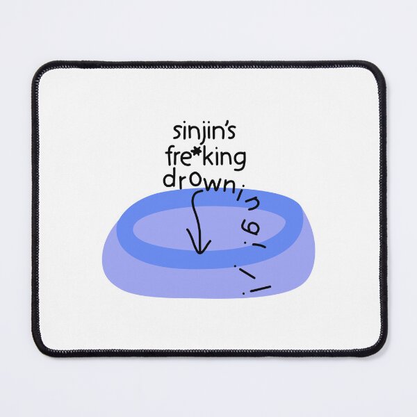 Item preview, Sinjin’s Freking Drowning!!! Sticker by JillianSkye Shirt designed and sold by barremiles942.