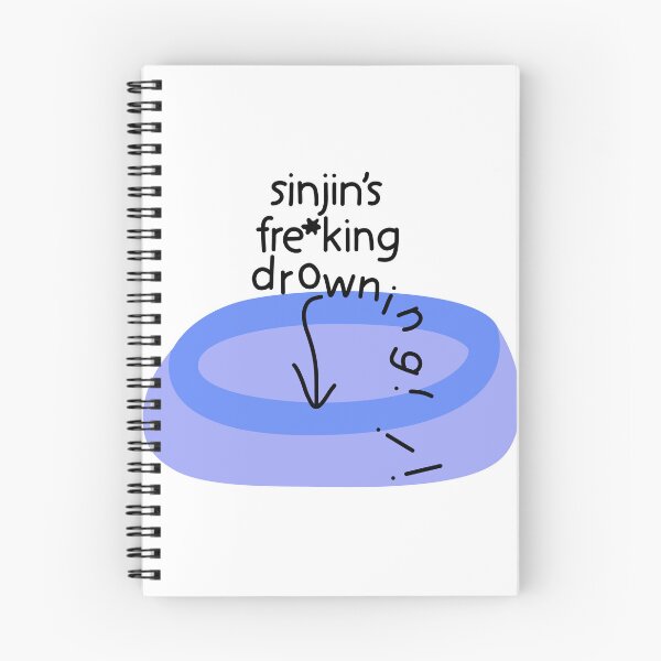 Item preview, Sinjin’s Freking Drowning!!! Sticker by JillianSkye Shirt designed and sold by barremiles942.