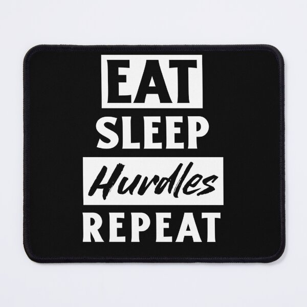 Item preview, Eat Sleep Hurdles Repeat. Funny Hurdle Runner Athlete´s designed and sold by Rebel-Design.