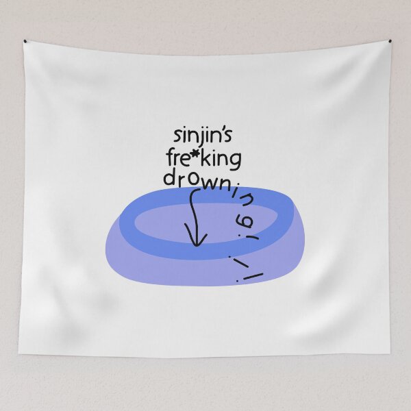 Item preview, Sinjin’s Freking Drowning!!! Sticker by JillianSkye Shirt designed and sold by barremiles942.