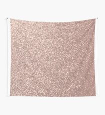 Rosa Rose Gold Metallic Glitter Wandbehang