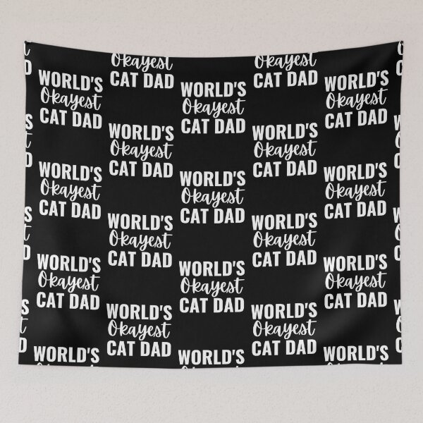 Item preview, World's Okayest Cat Dad | Funny Cat Dad Sarcastic Quotes  designed and sold by chetan786.