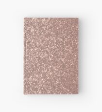 Pink Rose Gold Metallic Glitter Hardcover Journal