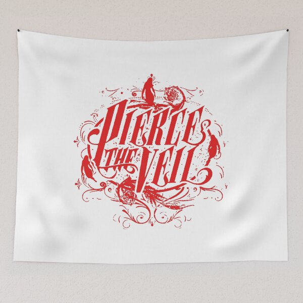 Item preview, Pierce the Veil Camiseta Logo Rojo designed and sold by hesteellio89.